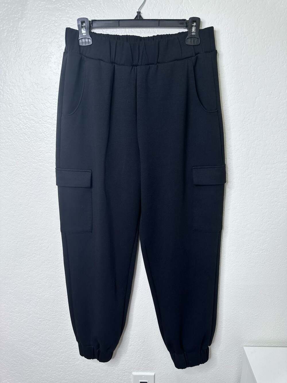 Express High Rise Cargo Jogger Pants Black Size Small